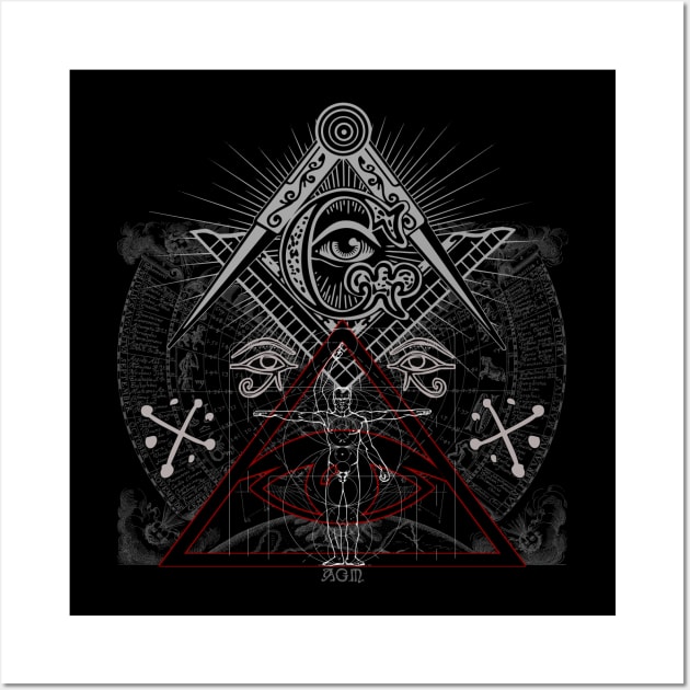 Mysteries and Mysticism - occult, esoteric, magick, alchemy, spiritual Wall Art by AltrusianGrace